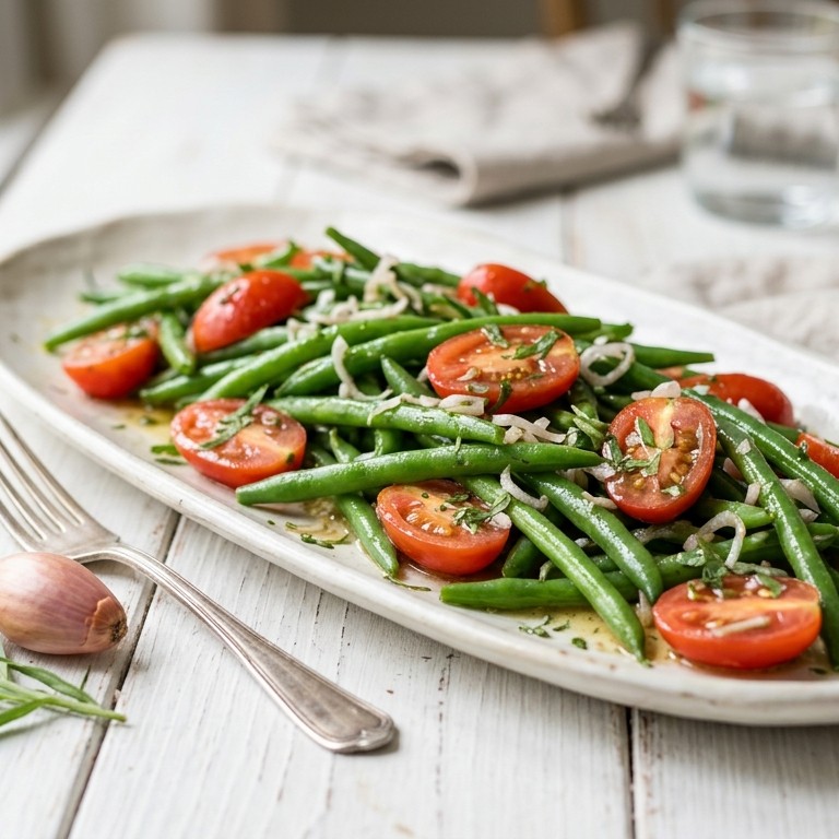 Sperziebonen met romaatjes recept