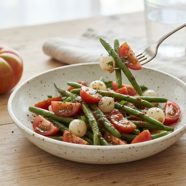 Sperziebonen tomaat salade recept