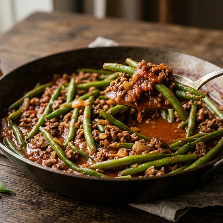 Sperzieboontjes met tomatenfrito recept