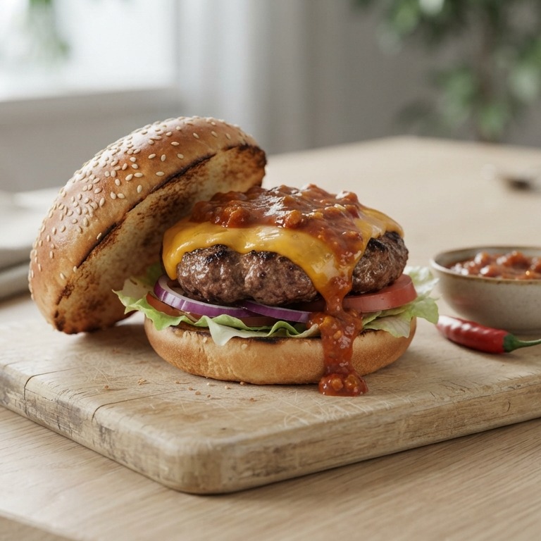 Spicy Hamburger recept