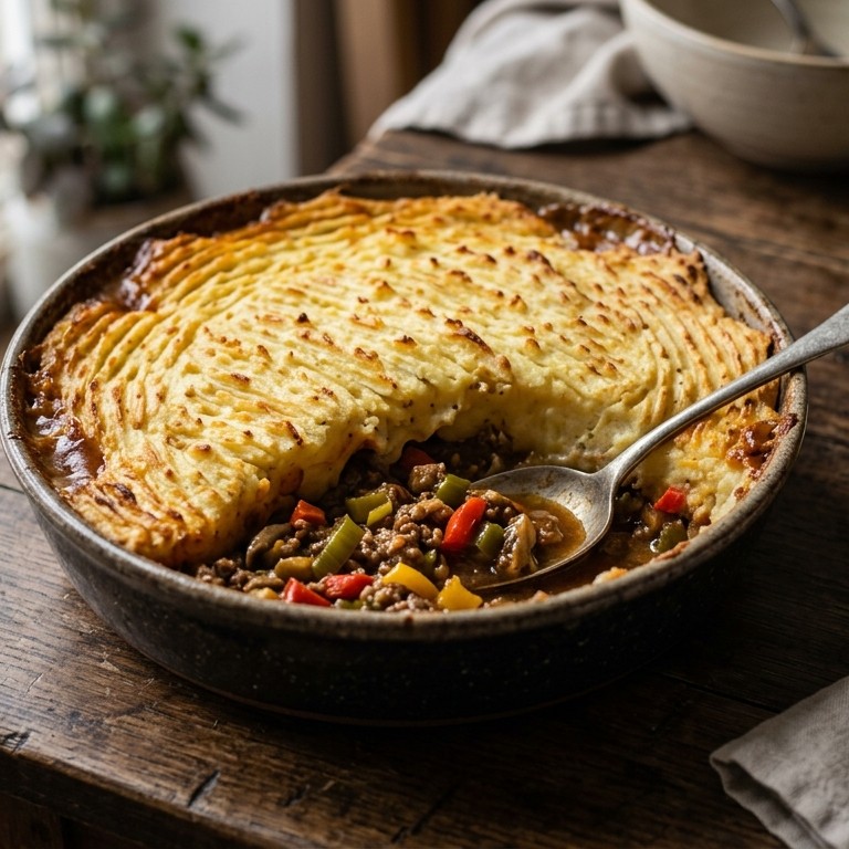 Spicy sheperd's pie recept