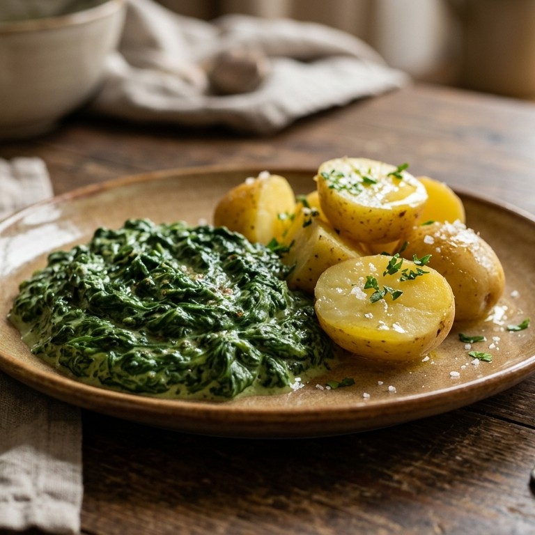 Spinazie creme met aardappelen recept