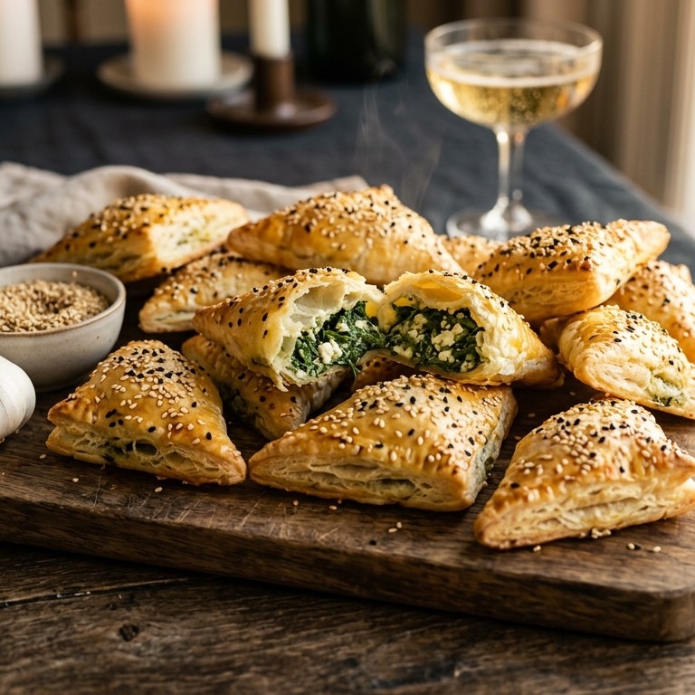 Spinazie-feta hapjes recept