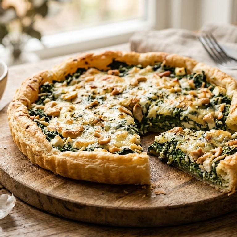Spinazie-fetataart recept