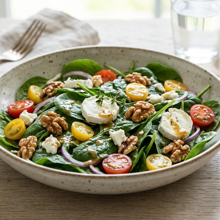 Spinazie-geitenkaassalade recept