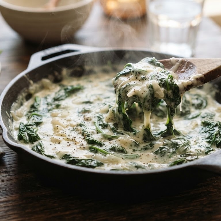 Spinazie met boursin recept