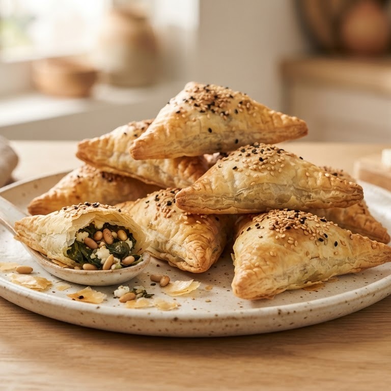 Spinazie met feta flapjes recept