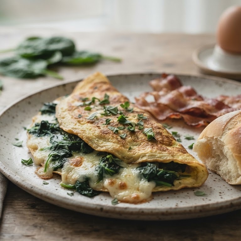 Spinazie Omelet recept