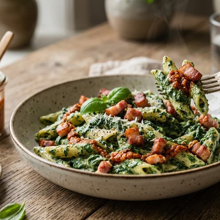 Spinazie pasta recept