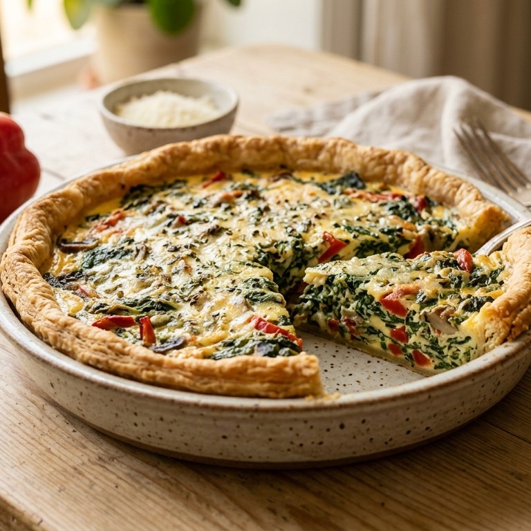 Spinazie-quiche recept