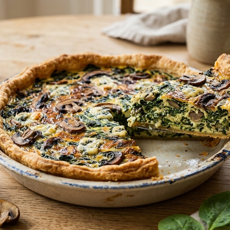 Spinazie quiche recept