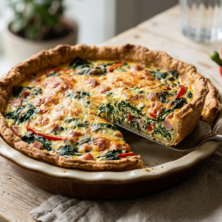 Spinazie quiche recept