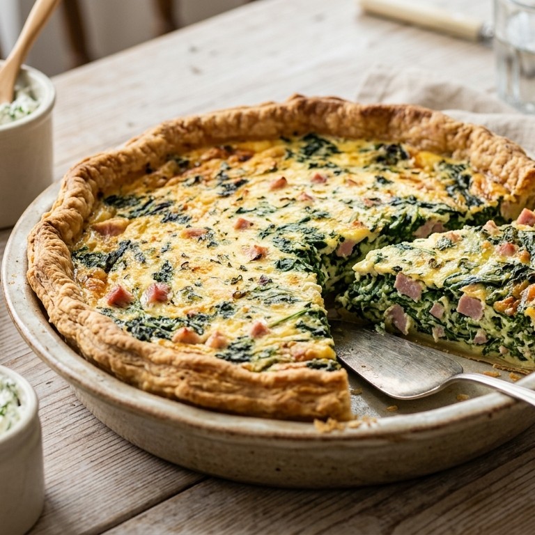 Spinazie quiche recept