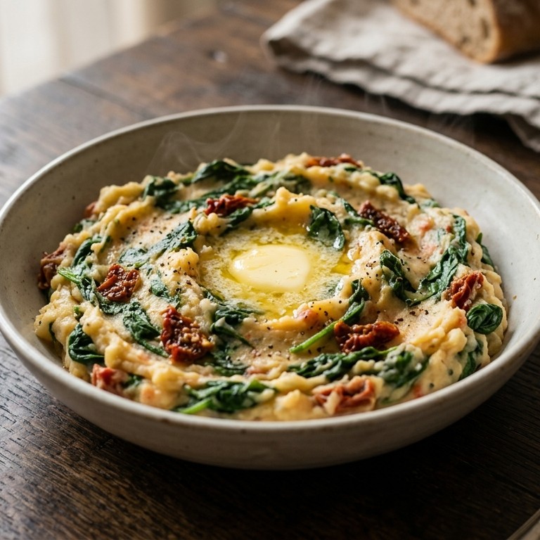 Spinazie-tomatenstamppot recept