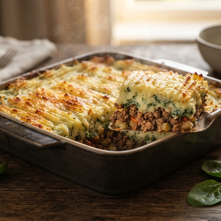 Spinazieschotel met gehakt recept