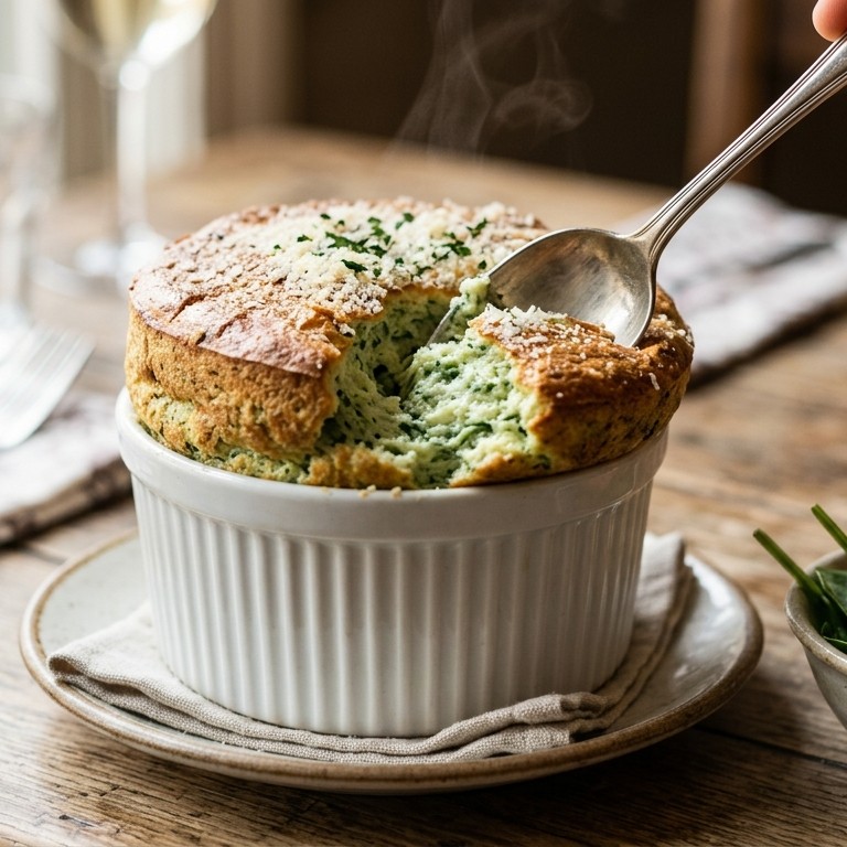 Spinaziesoufflé recept
