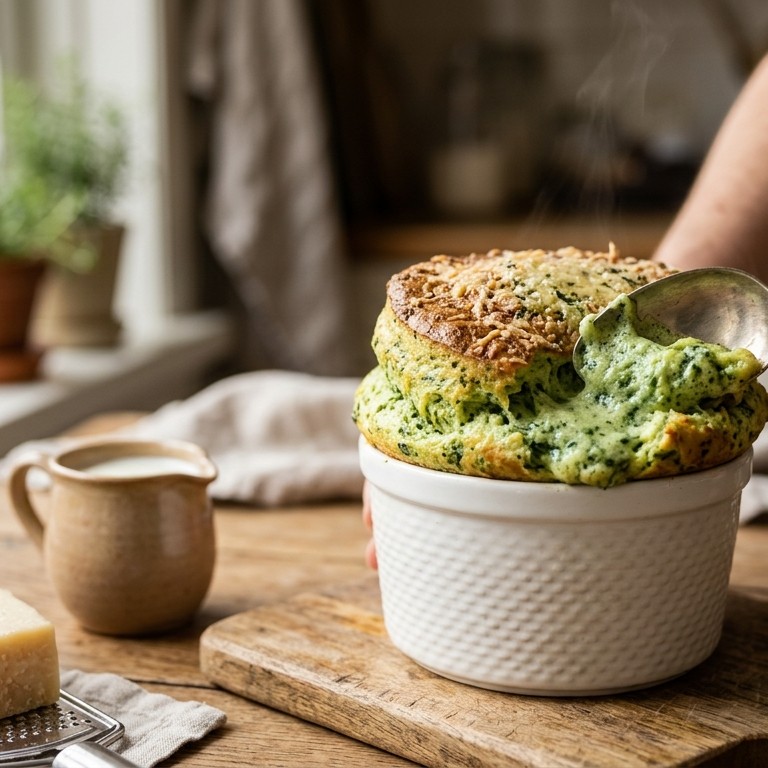 Spinaziesoufflé recept