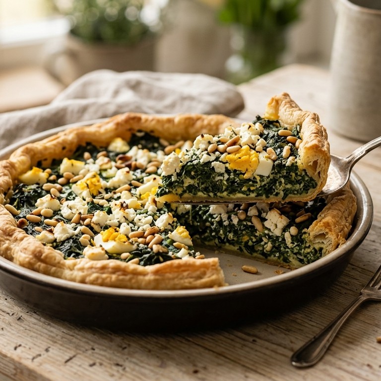 Spinazietaart met feta recept