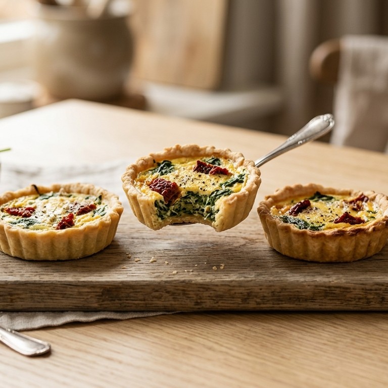 Spinazietaartjes met tomaat recept