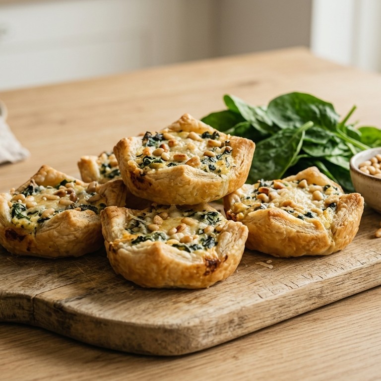 Spinazietaartjes recept
