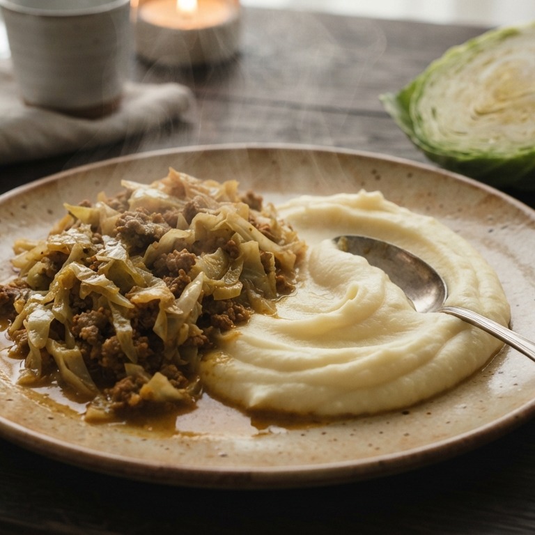 Spitskool met aardappelpuree recept