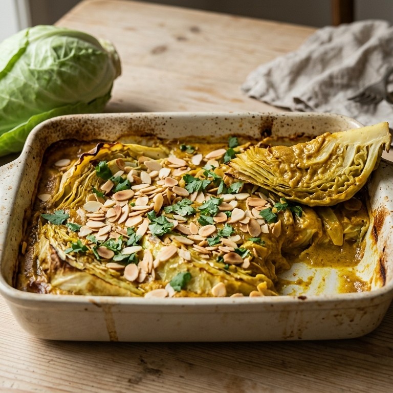 Spitskool met amandelen recept