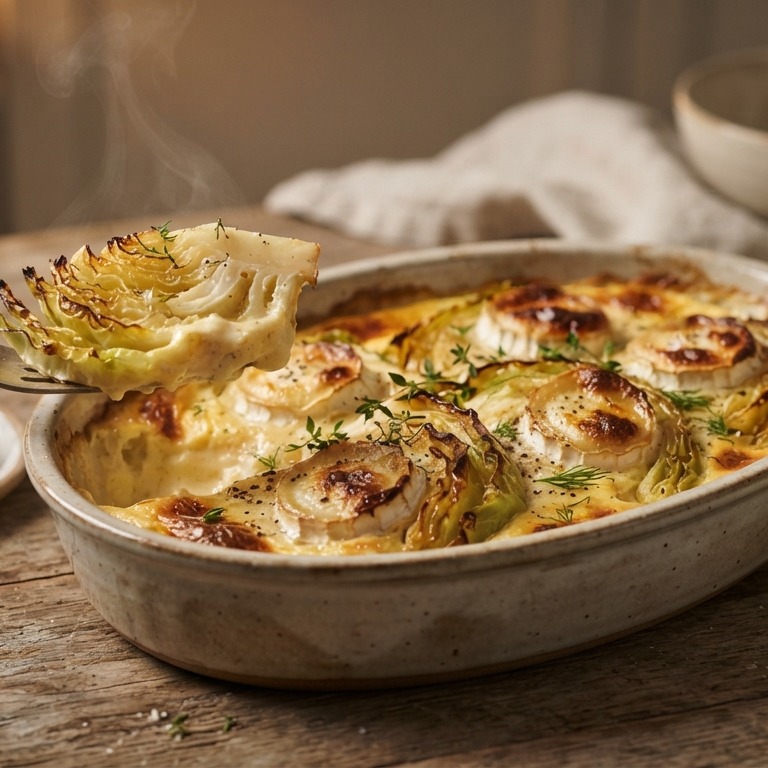 Spitskool uit de oven met geitenkaas recept