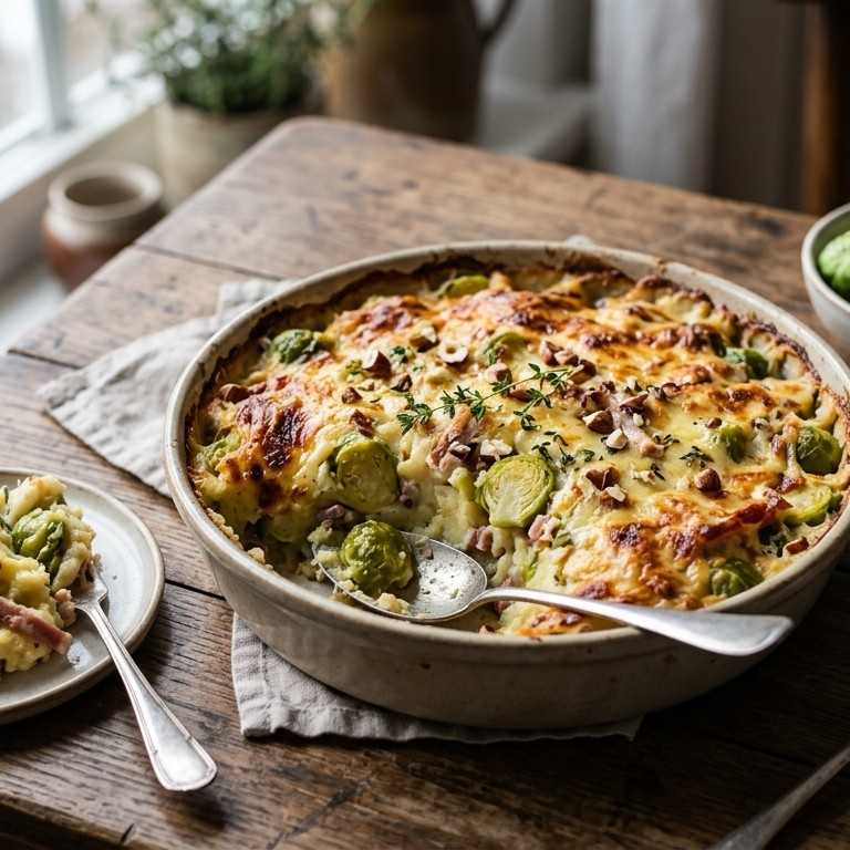 Spruiten-kaasschotel recept