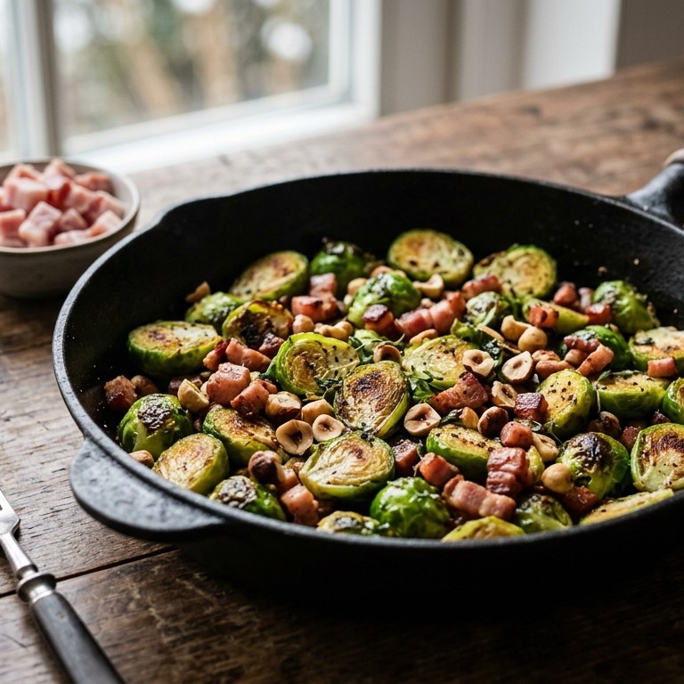 Spruitjes met spekjes recept