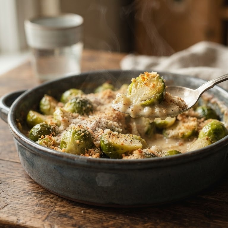 Spruitjes met uiensaus recept
