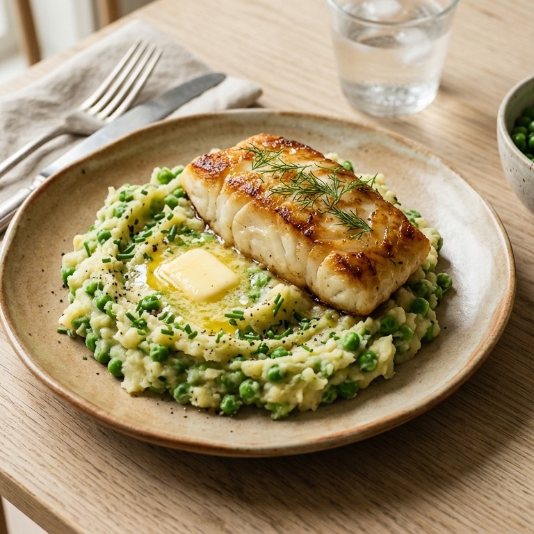 Stampot doperwtjes en kabeljauw recept