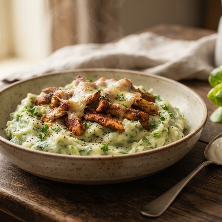 Stamppot rauwe andijvie met shoarmavlees recept