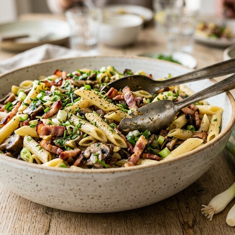Stevige pastasalade voor buffet recept