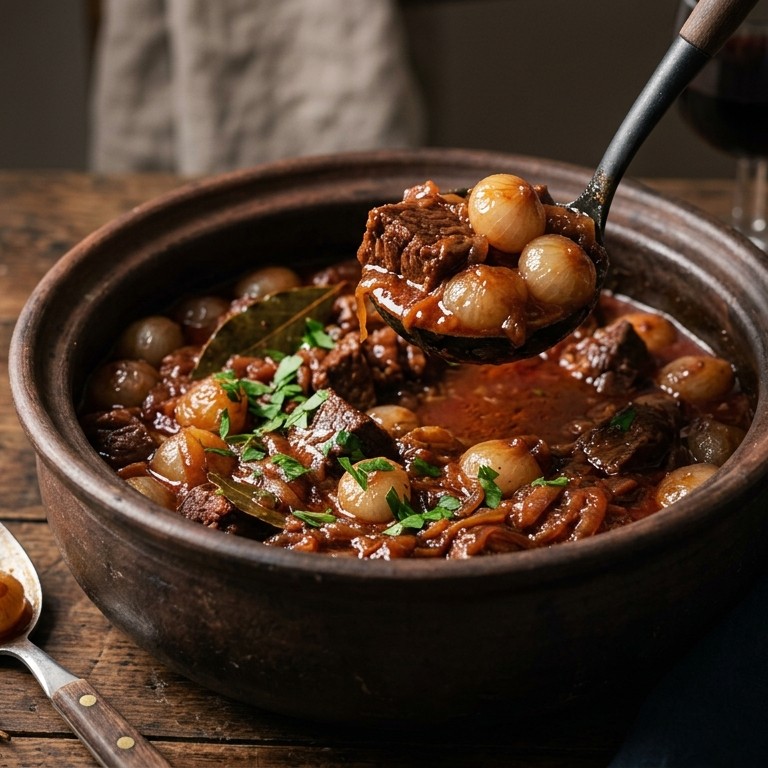 Stifado, griekse stoofschotel recept