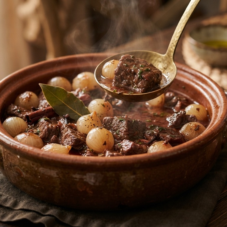 Stifado met rundvlees recept