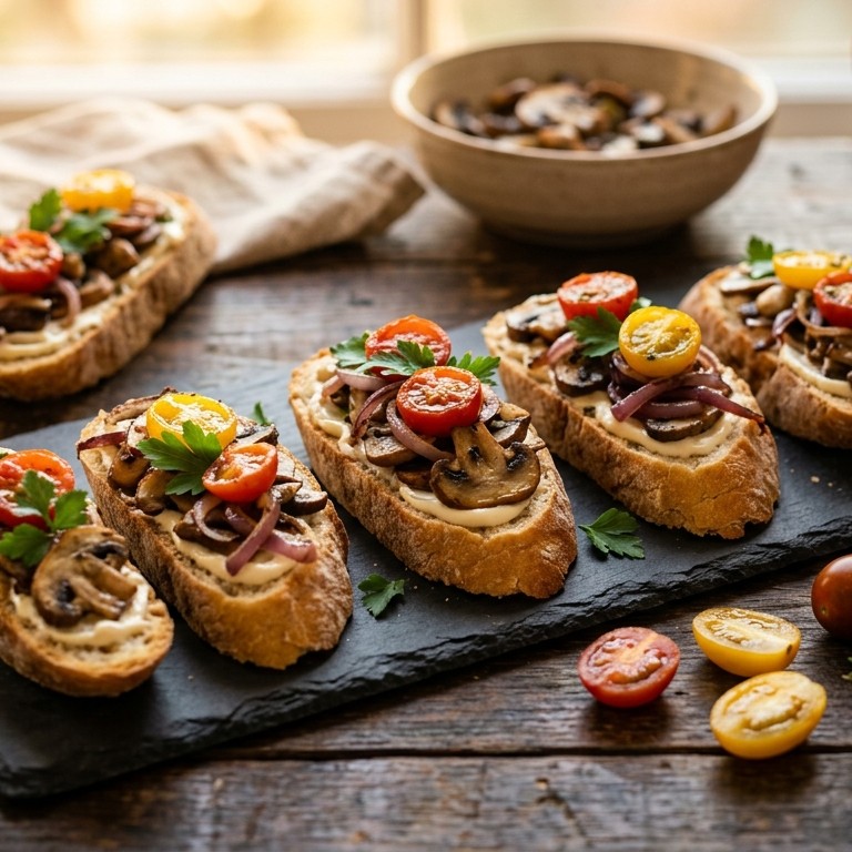 Stokbrood champignon-ui recept