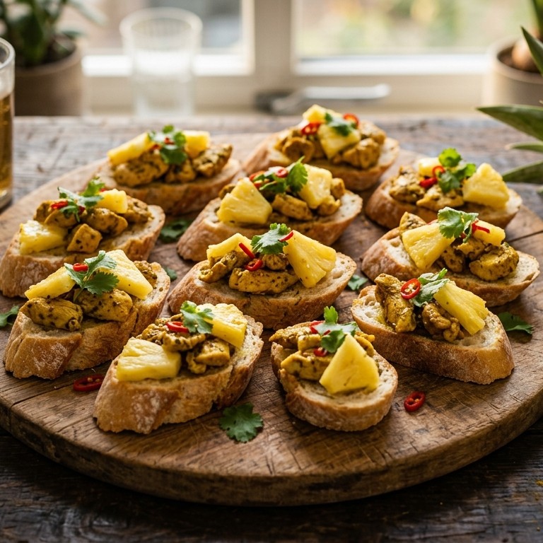 Stokbrood kip-ananas recept