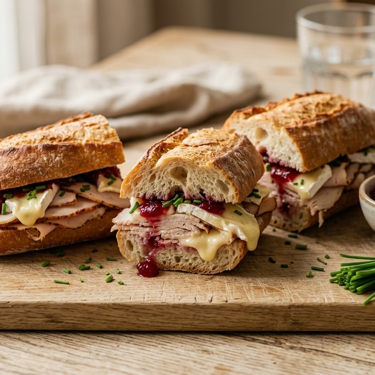Stokbrood met kalkoen en brie recept