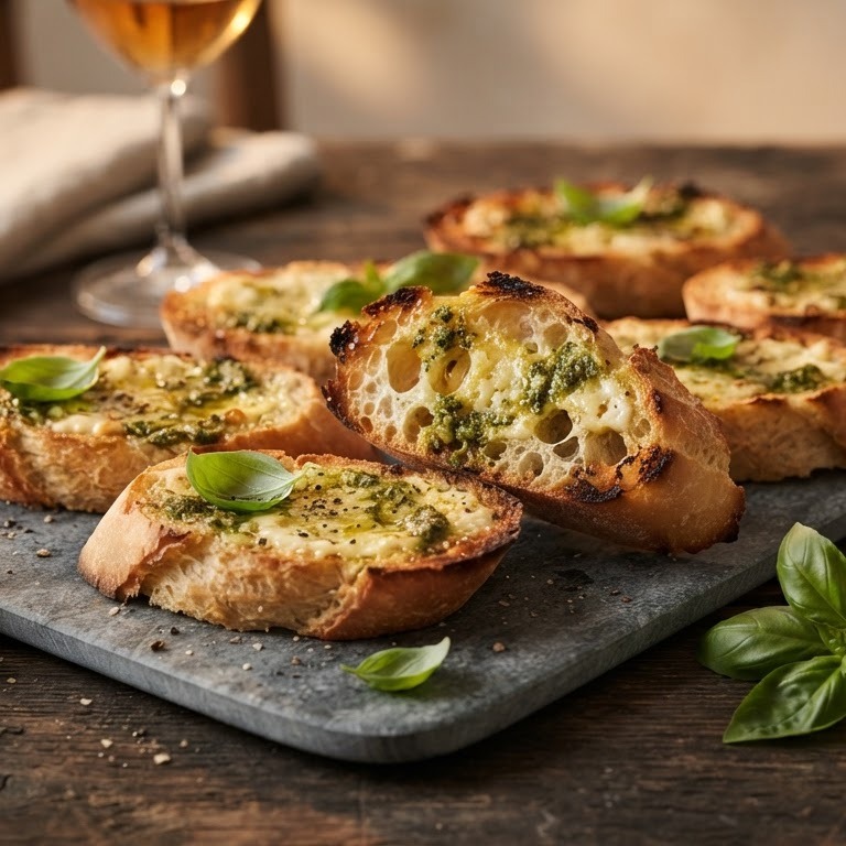 Stokbrood met tomaat en knoflook recept