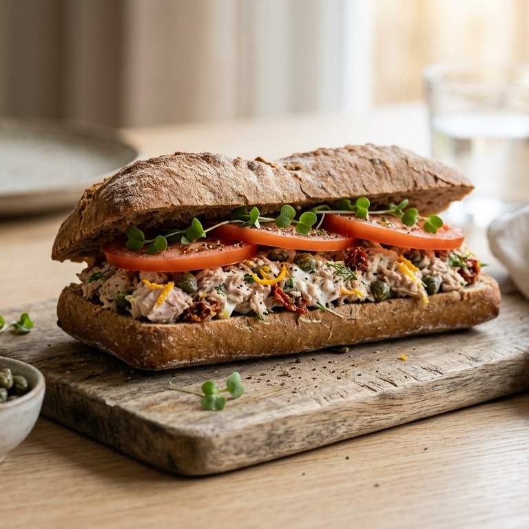 Stokbroodje tonijn met tomaat recept