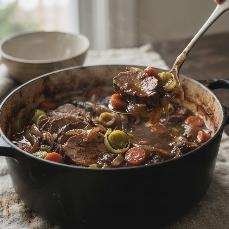 Stoofpotje hamlappen met bier recept