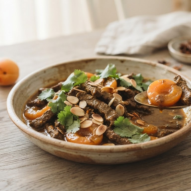 Stoofpotje met abrikozen recept