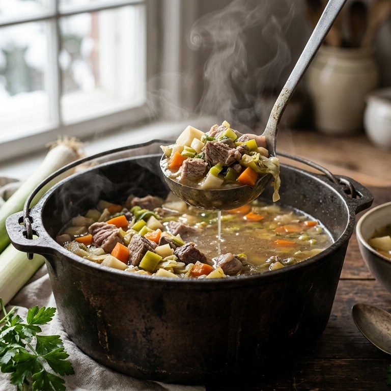 Stoofschotel lams-, varken-, rundvlees  Pichelsteiner recept