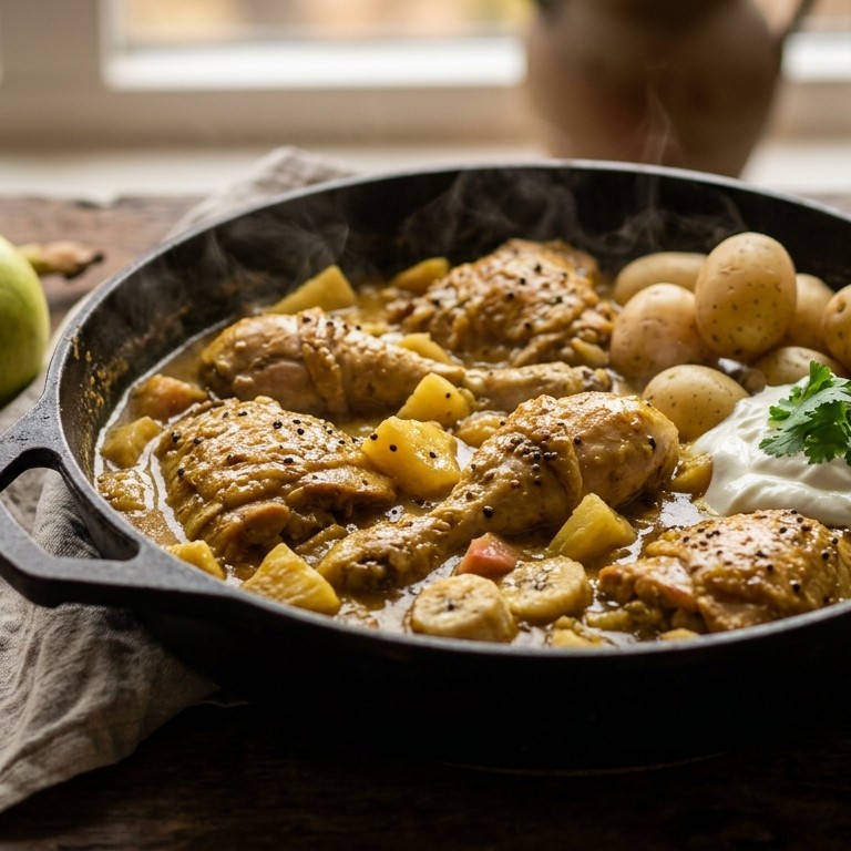 Stoofschotel met kip recept