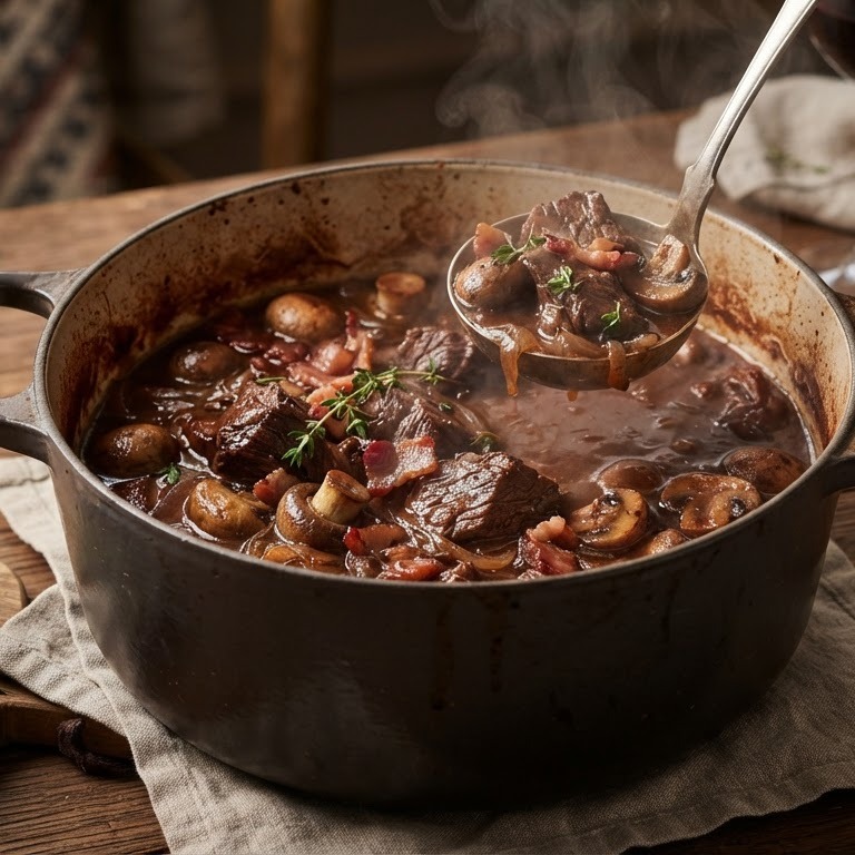 Stoofschotel met paddestoelen recept