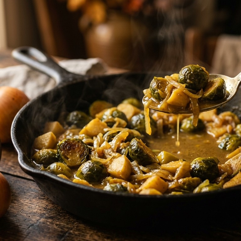Stoofspruitjes met appel recept
