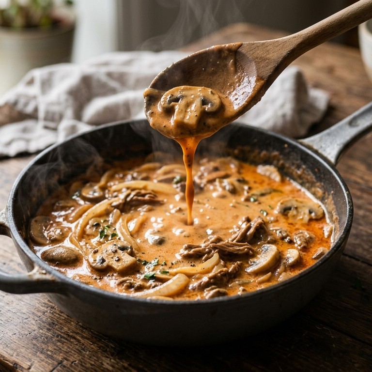 Stroganoff saus recept