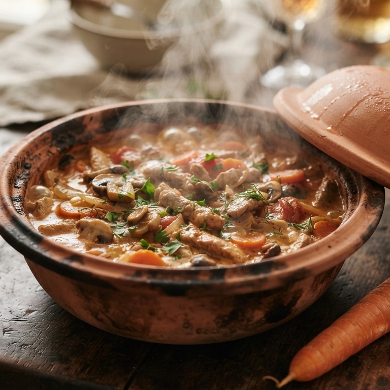 Stroganoff uit de römertopf recept