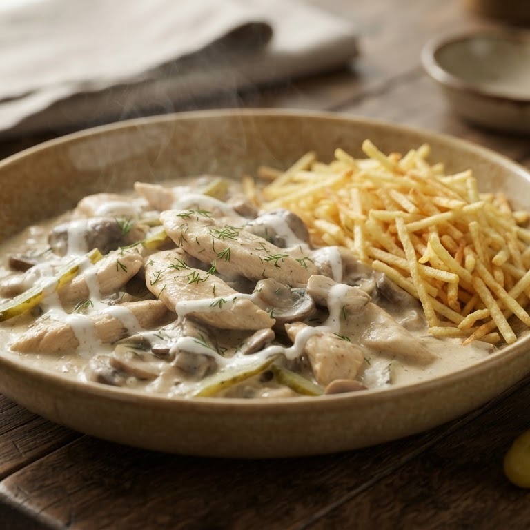Stroganoff recept