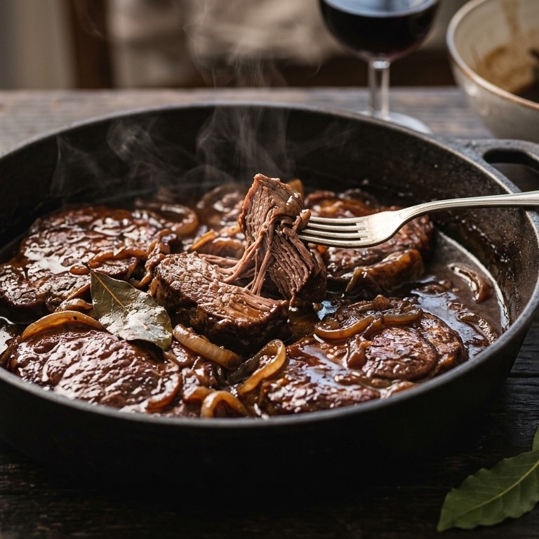 Sucadelapjes in rode wijn recept